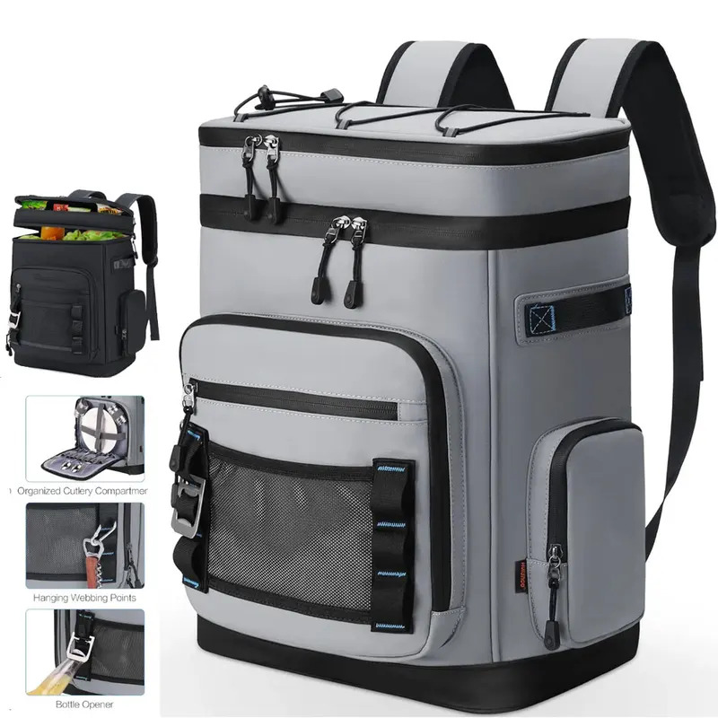 Fishing Equipment Bag - 남녀공용 30L 방수 단열 쿨러 백팩,