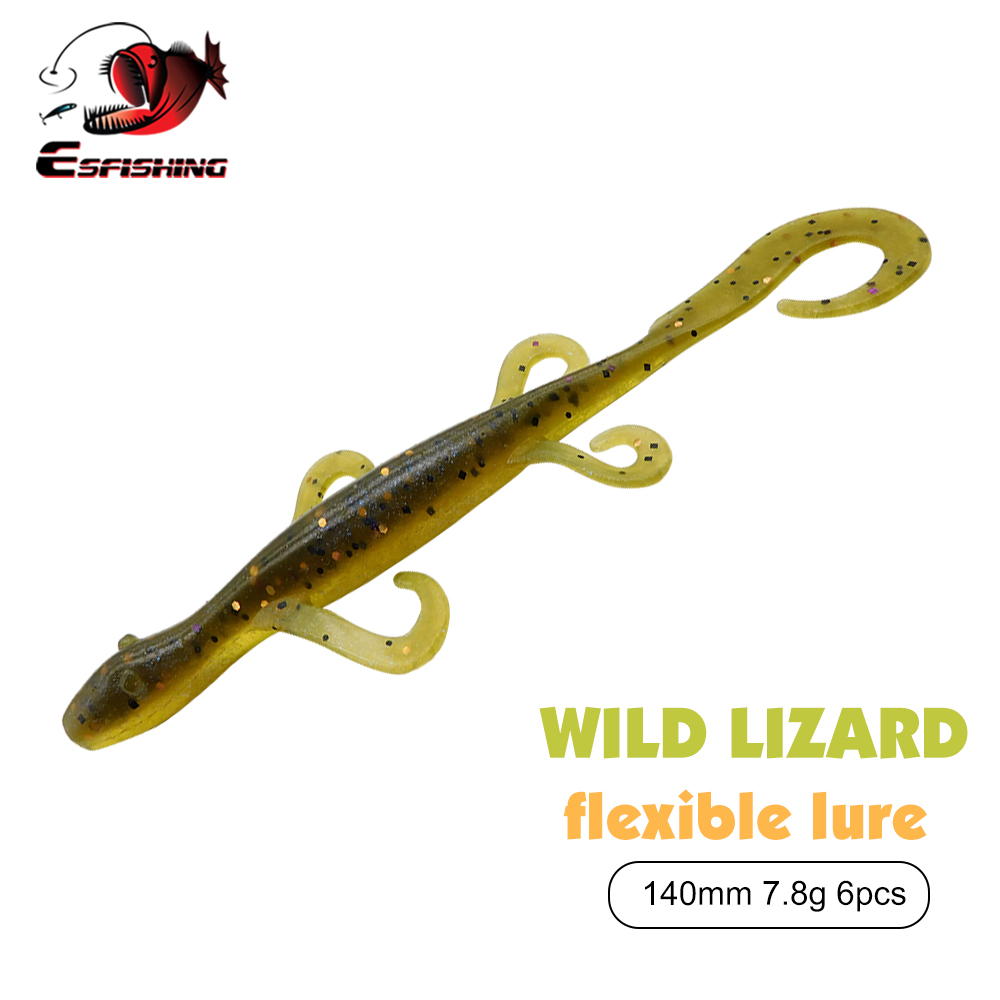 Fishing Equipment Ebay - ESFISHING 낚시 루어 와일드 리자드 140mm