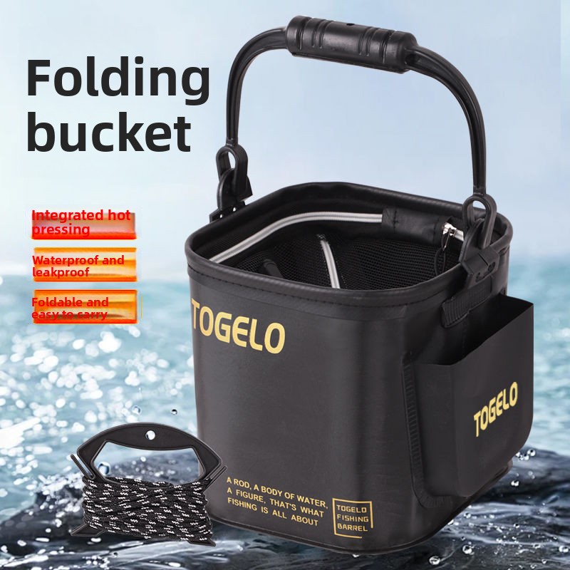 물고기 양동이 새로운 접이식 낚시 양동이 야생 낚시를위 - Fishing Equipment Us 리뷰 및 가격