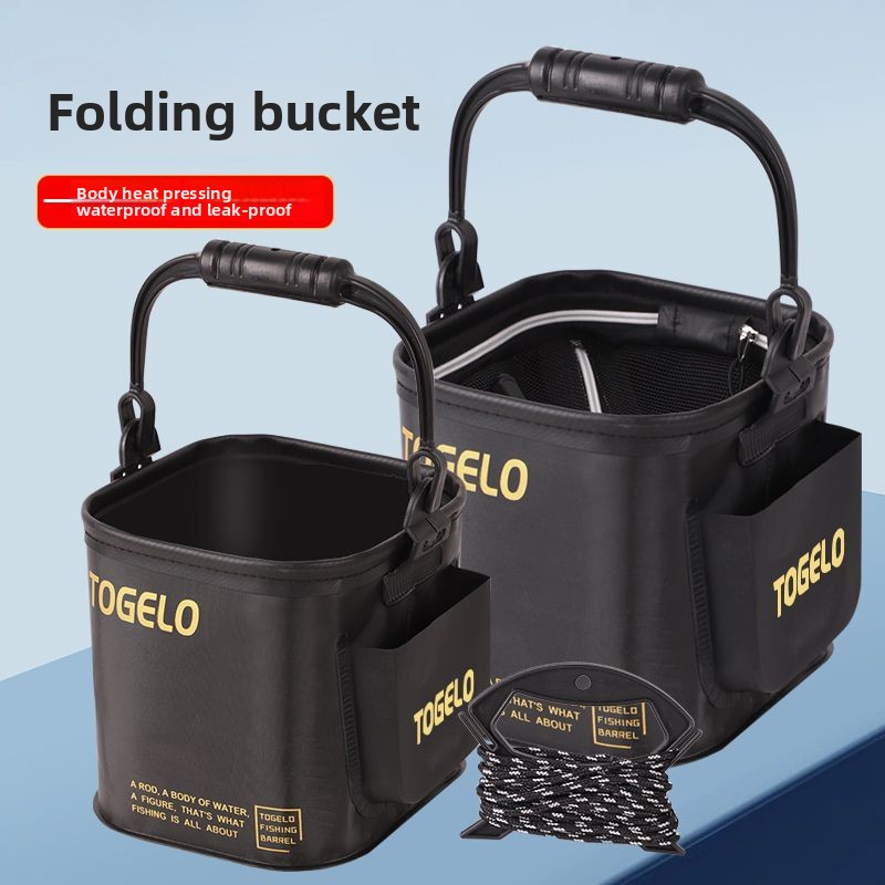 물고기 양동이 새로운 접이식 낚시 양동이 야생 낚시를위 - Fishing Equipment Us 리뷰 및 가격