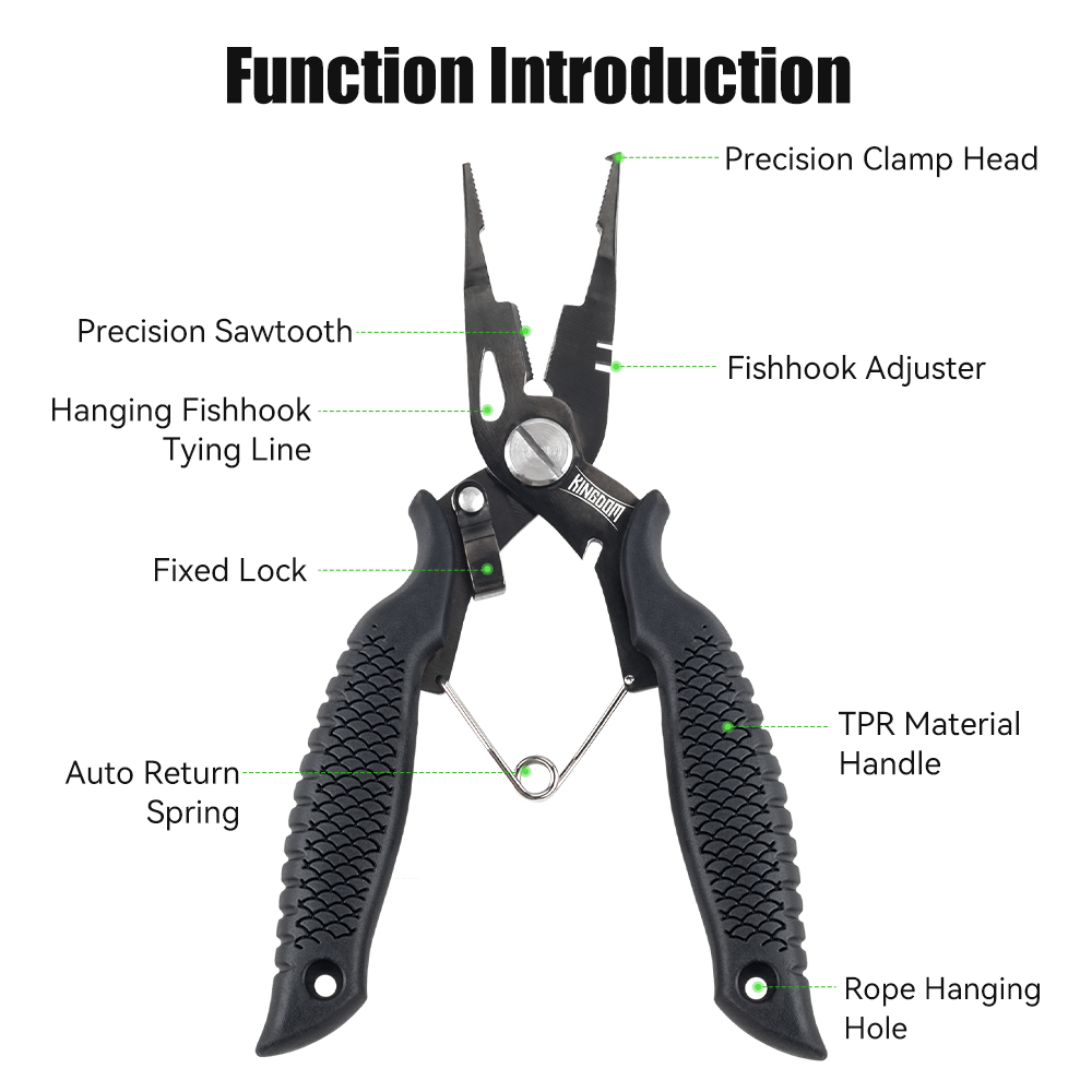왕국 낚시 펜치 다기능 분할 링 와이어 커터 후크 리무 - Fishing Equipment Hanger 리뷰 및 가격
