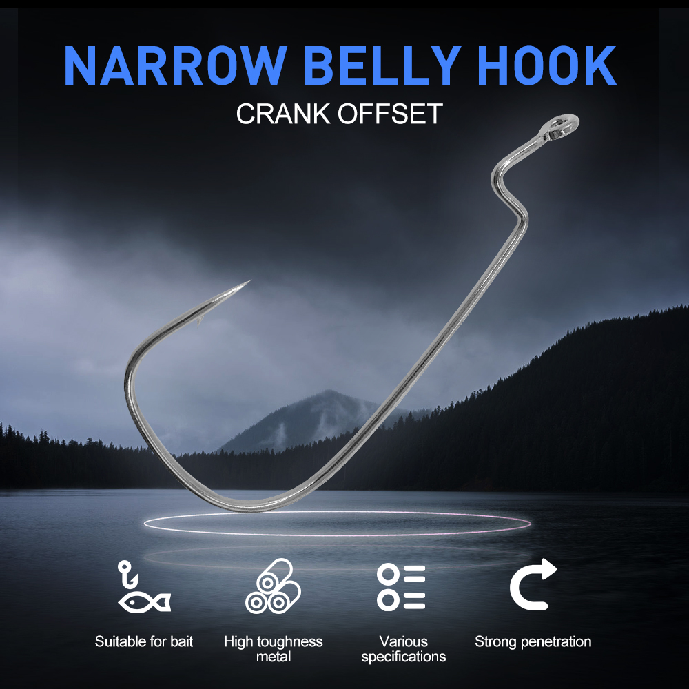 ESFISHING 좁은 배꼽 오프셋 후크 탄소강 낚시  - Fishing Equipment Ebay 리뷰 및 가격