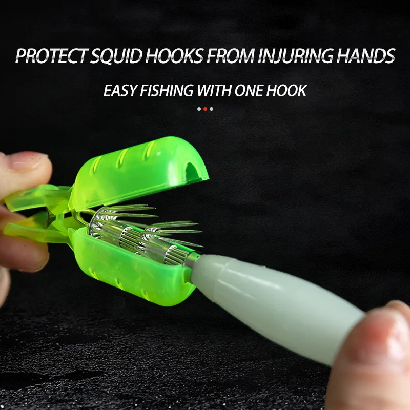 10 개/몫 오징어 지그 후크 커버 나무 새우 후크 보 - Fishing Equipment Carp 리뷰 및 가격