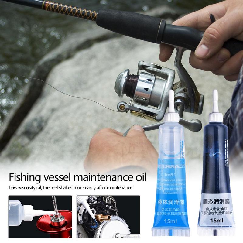 낚시 릴 유지 보수 오일 및 그리스 베어링 윤활유 기어 - Fishing Gear 리뷰 및 가격
