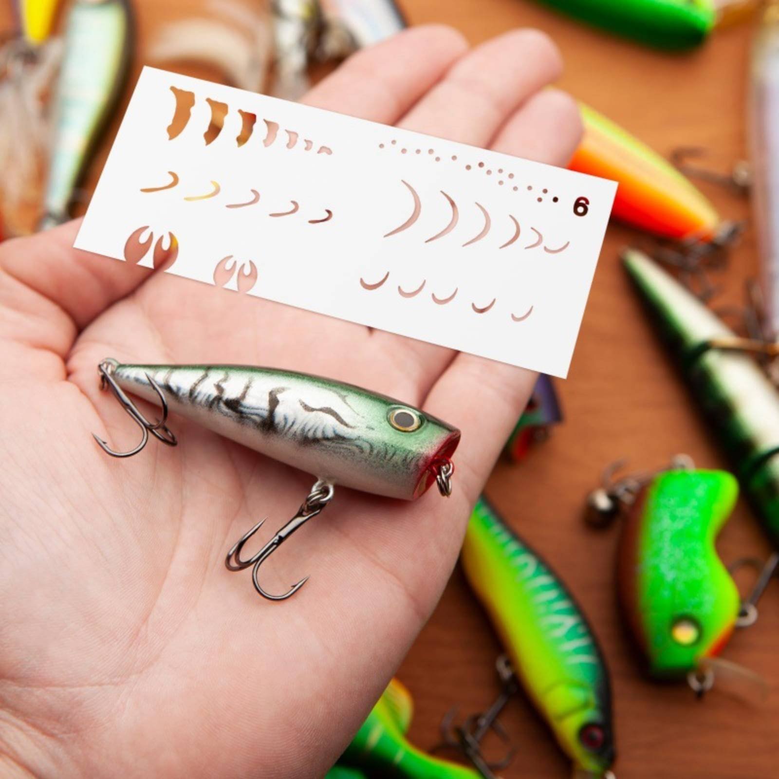 루어 페인팅 템플릿 DIY 루어 페인팅 스텐실 낚시 템 - Fishing Gear 리뷰 및 가격
