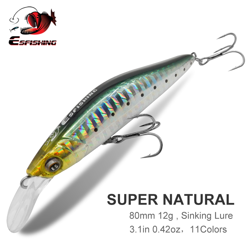 ESFISHING 낚시 루어 플라스틱 미끼 싱킹 미노우 - Fishing Equipment Ebay 리뷰 및 가격