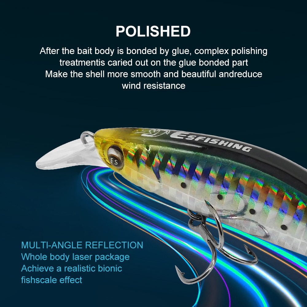 ESFISHING 낚시 루어 플라스틱 미끼 싱킹 미노우 - Fishing Equipment Ebay 리뷰 및 가격