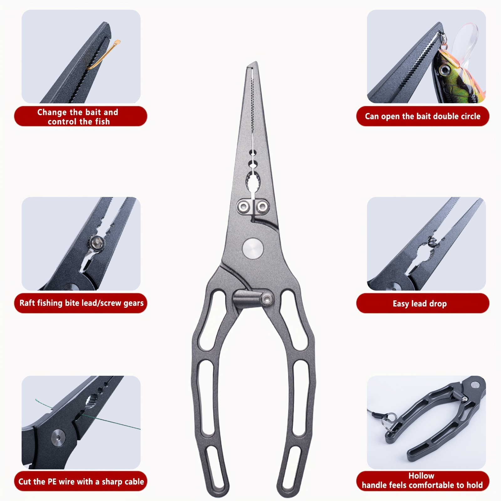 낚시 플라이어 및 피쉬 그리퍼 콤보 키트, 녹슬지 않는 - Fishing Equipment Price 리뷰 및 가격